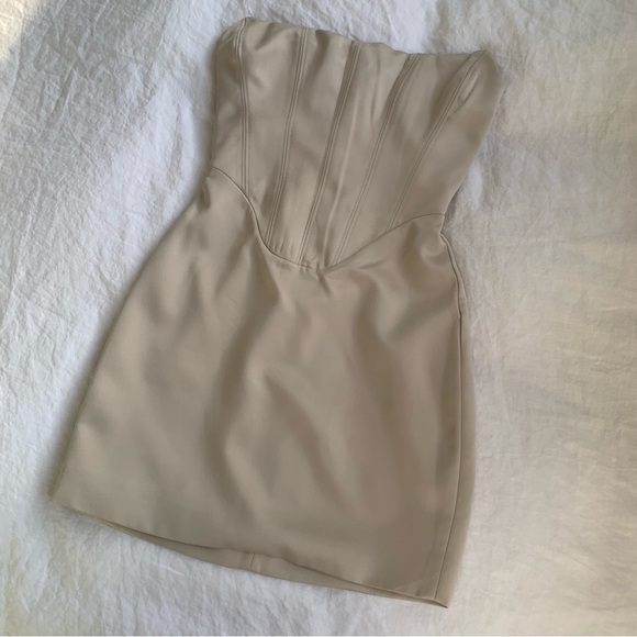 House of CB Magdalena Oyster Bustier Corset Mini Strapless Dress - Picture 5 of 11